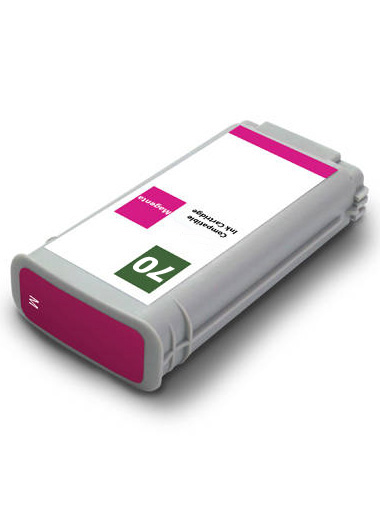 Tintenpatrone Magenta kompatibel für HP C9453A / Nr. 70, 130 ml