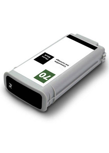 Tintenpatrone Foto-Schwarz kompatibel für HP C9449A / Nr. 70, 130 ml