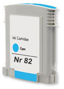 Ink Cartridge Cyan compatible for HP Nr 82 / C4911A, 72 ml