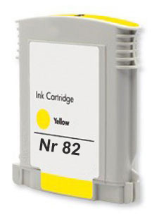 Ink Cartridge Yellow compatible for HP Nr 82 / C4913A, 72 ml