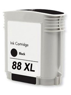 Tintenpatrone Schwarz kompatibel für HP Nr 88BK XL / C9396AE, 72 ml