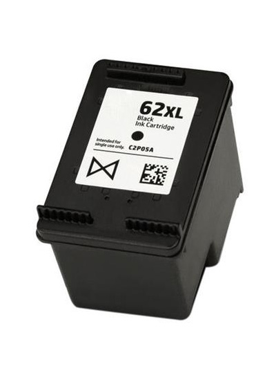 Tintenpatrone Schwarz kompatibel für HP Nr. 62XL, C2P05AE 18 ml, 600 seiten
