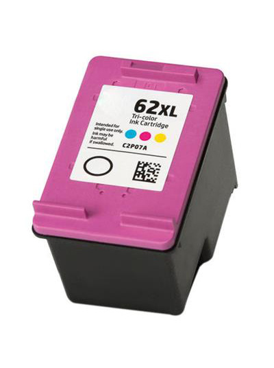 Tintenpatrone Dreifarbig kompatibel für HP Nr. 62XL, C2P07AE 18 ml, 415 seiten