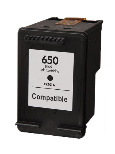 Cartuccia di inchiostro Nero compatibile per HP Nr. 650 XL, CZ101AE, 18 ml