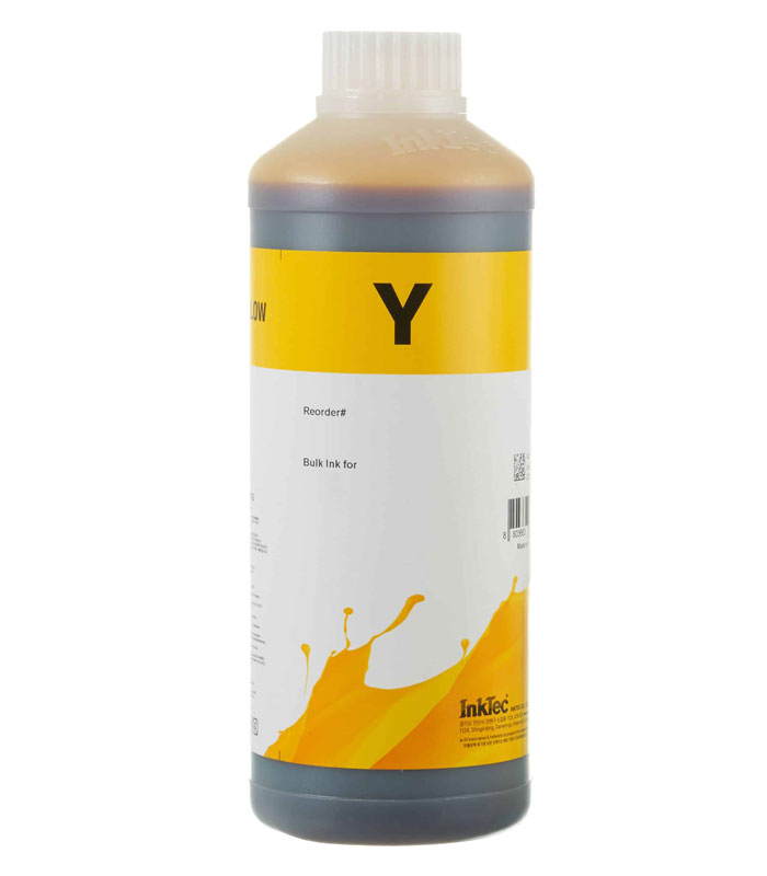 Professional Ink Refill Yellow IncTec Premium Dye Universal HP, Canon 1Lit.