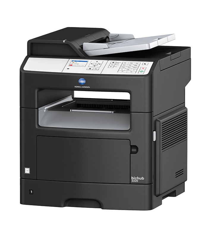 Konica Minolta Bizhub 3320 used Monochrome All-in-One/Multifunctional Laser Printer