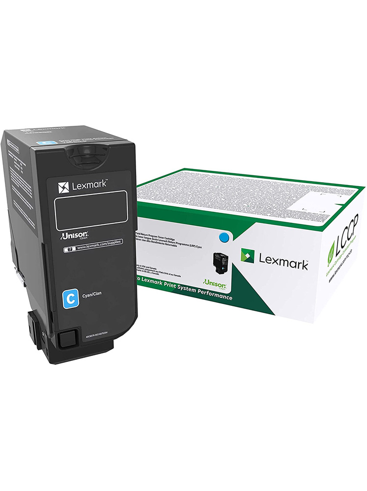 Toner Originale Ciano Lexmark CS727, CS728, CX727, 75B20C0, 10.000 pagine