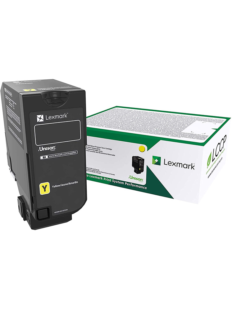 Original Toner Gelb Lexmark CS727, CS728, CX727, 75B20Y0, 10.000 seiten