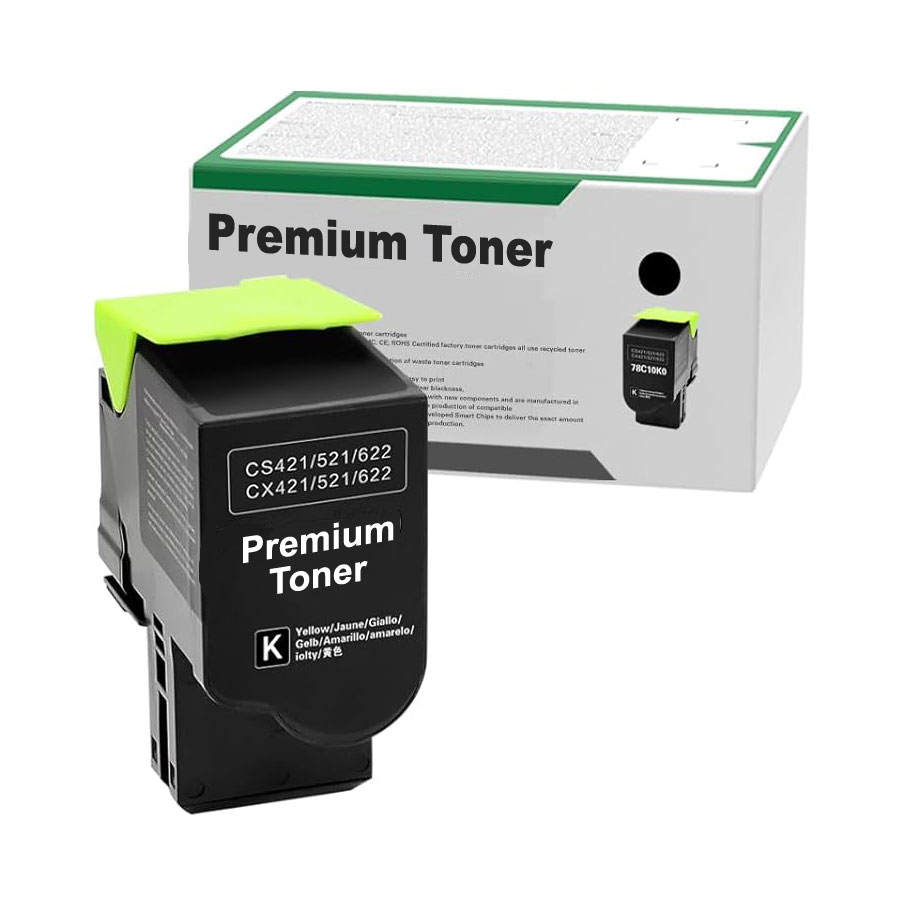 Toner Black Compatible for Lexmark CS421/CS521/CX421/CX522/CX625, 78C20K0, 2.000 pages
