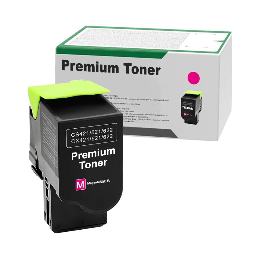 Toner Magenta Compatible for Lexmark CS421/CS521/CX421/CX522/CX625, 78C20M0, 1.400 pages