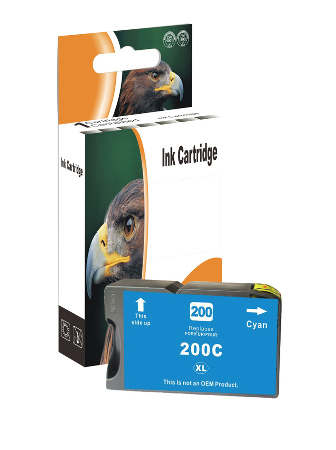 Ink Cartridge Cyan compatible for Lexmark No 200XL/210XL / 14L0175E, 40 ml