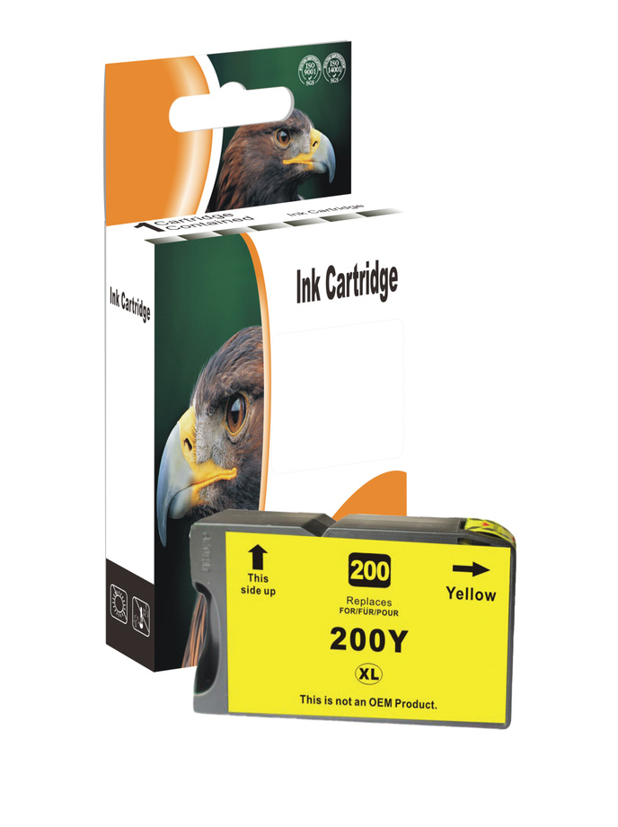 Cartuccia di inchiostro Giallo compatibile per Lexmark No 200XL/210XL / 14L0177E, 40 ml