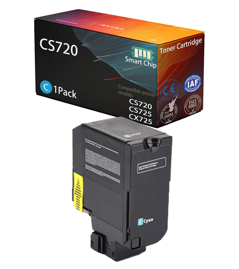 Τόνερ Γαλάζιο Συμβατό με Lexmark CS720, CS725, CX720, CX725, C4150, 074C2SC0, 7.000 σελ.