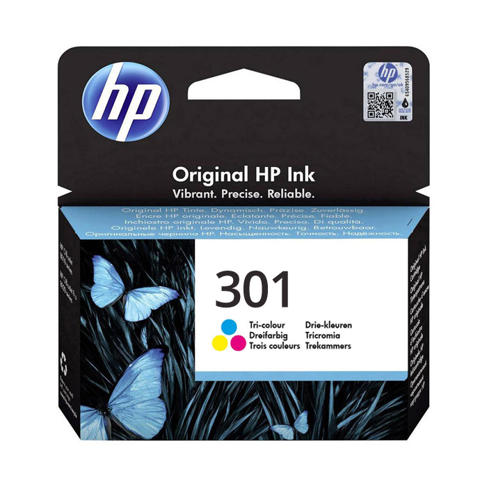 Original Ink Cartridge Tri-Colour HP 301 / CH562EE 165 pages