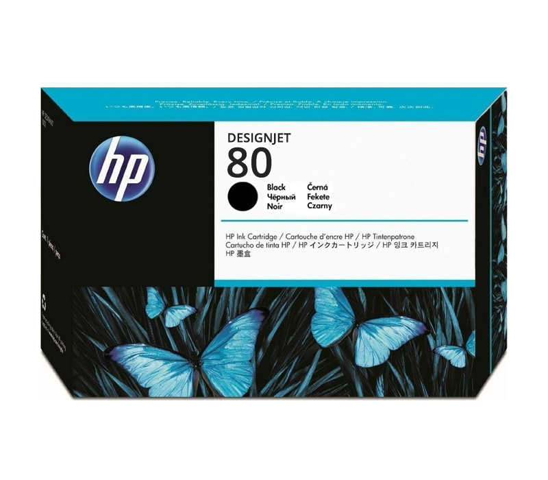 Originale Testina di stampa Nero HP 80 / C4820A, 17 ml