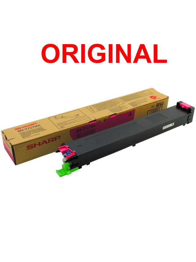 Original Toner Magenta Sharp MX-2300n, 2700n, MX-27GTMA, 15.000 seiten