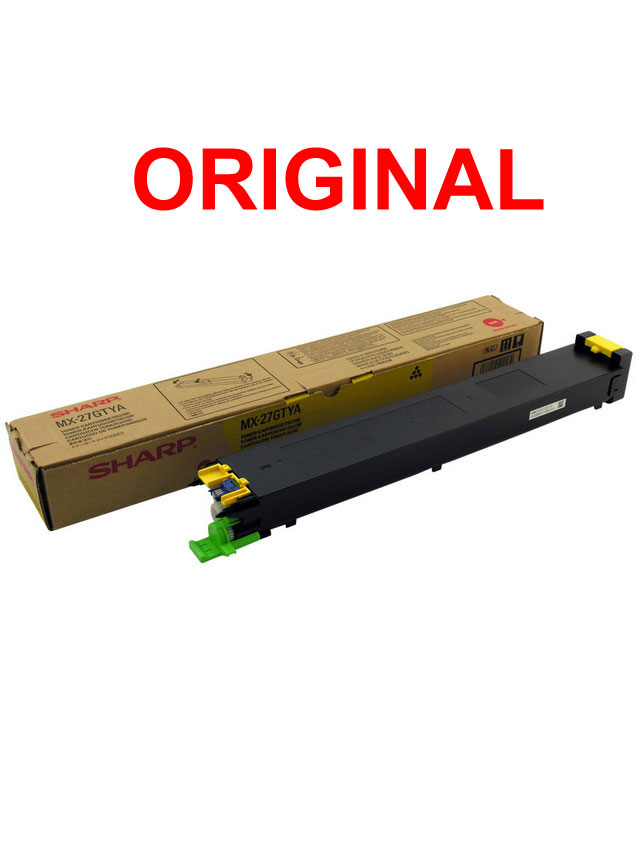 Original Toner Gelb Sharp MX-2300n, 2700n, MX-27GTYA, 15.000 seiten