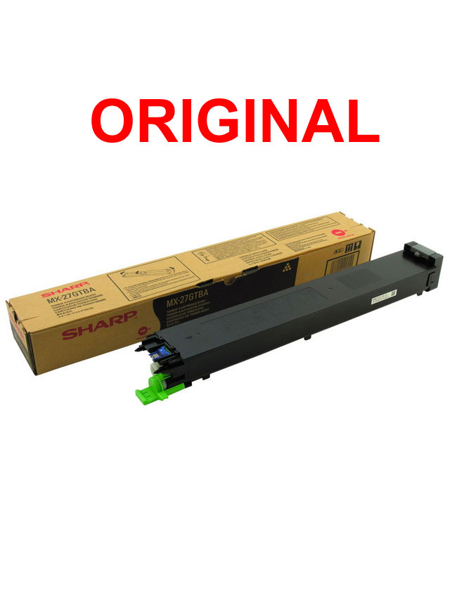 Original Toner Schwarz Sharp MX-2300n, 2700n, MX-27GTBA, 18.000 seiten